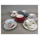 Group of 6 vintage teacups & saucers Aynsley,