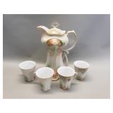 RS Shul "poppy" chocolate pot set