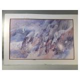 Katherine Liu winter landscape lithograph