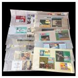 18 sheets of First Day Issue stamps