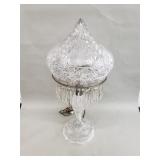 Vintage cut crystal parlor lamp