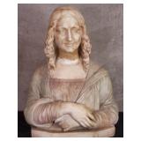 Prof. G Besli marble Mona Lisa bust