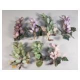 Group of jadeite and quartz grapes