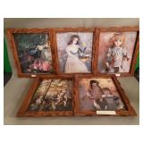 Bundle of 5 doll prints