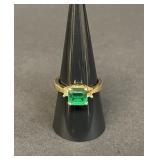 Vintage gold electric plated ring
