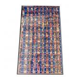 Framed 1991 Fleer uncut basketball card sheet