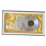 Framed Bruno Mars platinum sales album