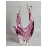 Vintage Murano style hand blown glass bowl