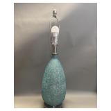 Vintage frosted glass table lamp
