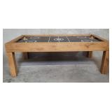 Custom made air hockey table with 4 pucks and 2