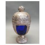 P.N.C Art Nouveau sliver plate lidded chalice