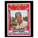 1959 Topps All-Star selection Ernie Banks.