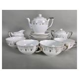 Miniature Japanese tea set as is one cup has