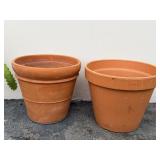 Pair of terracota planters