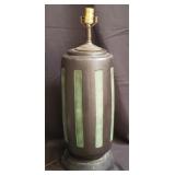 Mid-century pottery table lamp