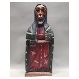 Santos hand carved painted wood figure
