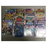 20 vintage Marvel and DC comics
