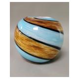 Hand blown glass vase