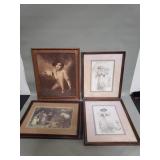 Bundle of vintage prints
