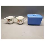 Vintage Hall china Crocus and Westinghouse box