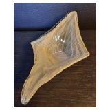 Vintage Murano style white swirl glass centerpiece