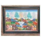 Guy Johnson oil painting on canvas