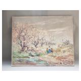 Signed Clifford Silsby oil on canvas painting
