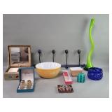 Pyrex mixing bowl cobalt blue glass bowl, glass