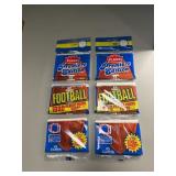 Unopened 1990 fleer football 2 strips