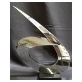 James T. Russell AP stainless steel sculpture on
