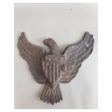 Vintage cast iron Federal eagle plaque