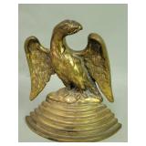 Vintage brass eagle door stop