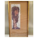 Signed watercolor painting "Prophet" by Robert
