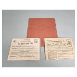Pair of WW2 war ration book no. 3 & 4