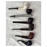 Lot of 6 vintage wood tobacco pipes