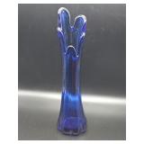 MCM cobalt blue five-finger swung glass vase
