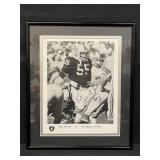 Vintage signed Matt Millen Los Angeles Raiders