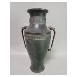 Vintage Chinese bronze vase with mythical beast