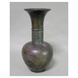 Vintage Japanese bronze vase