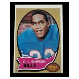 1970 O.J. Simpson Topps rookie card