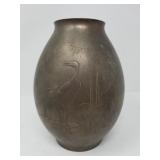 Vintage Asian style brass vase