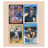Lot of 4 baseball rookie cards