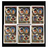 Lot of 6 1993 Mike Piazza rookie cards
