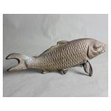Vintage brass koi figure