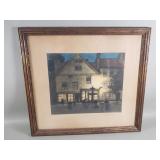 Fredrick Marriott signed hand colored etching