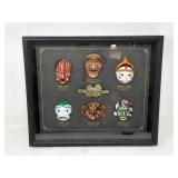 Korea Folk play miniature mask shadow box set