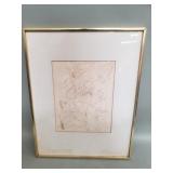 Salvador Dali etching