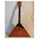 Vintage wood body green back Balalaika