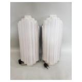 Pair of Art Deco skyscraper sconces