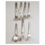Group of Westmorland sterling silver forks and